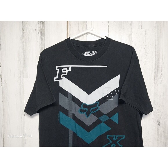 Fox Mens Large Black Tee Shirt - Picture 3 of 6